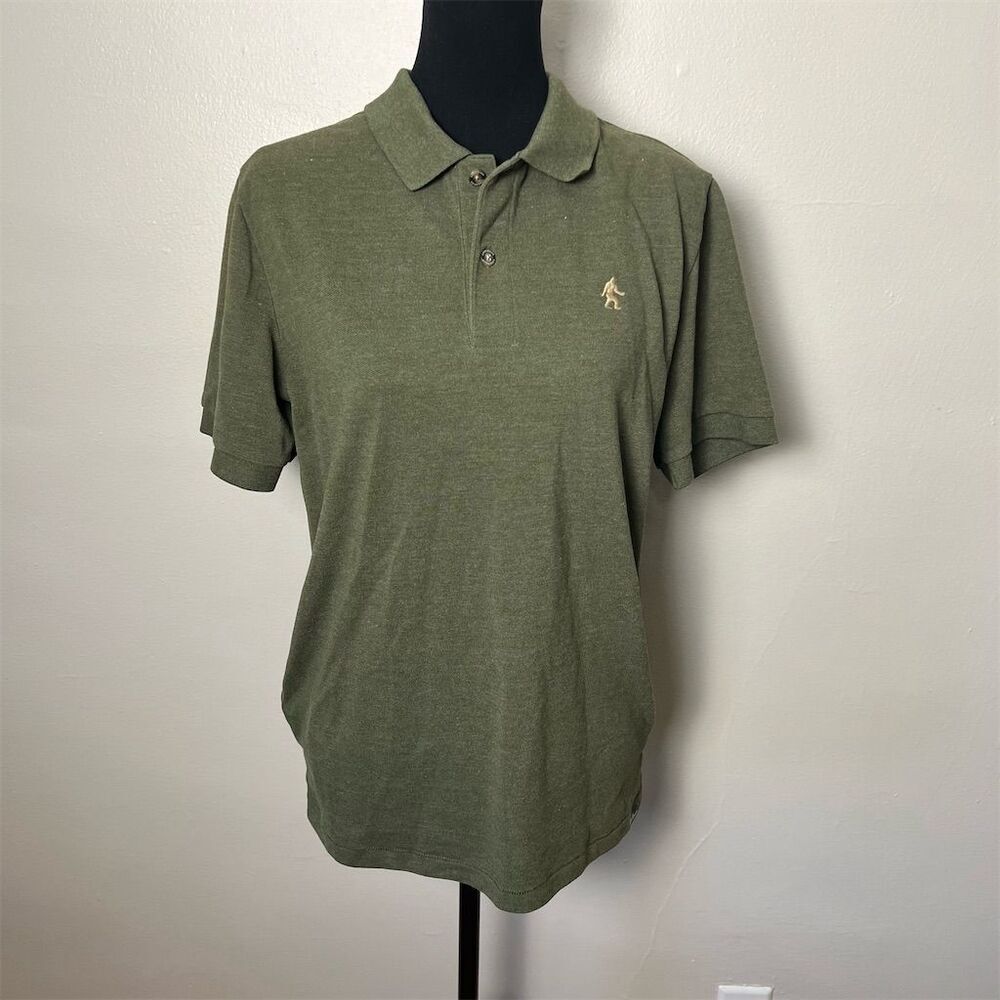 Eddie Bauer Men's Olive Green Polo Shirt Size M Short Sleeve Casual